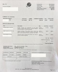 Scam Alert Blue Rocket SEO Fake Invoice